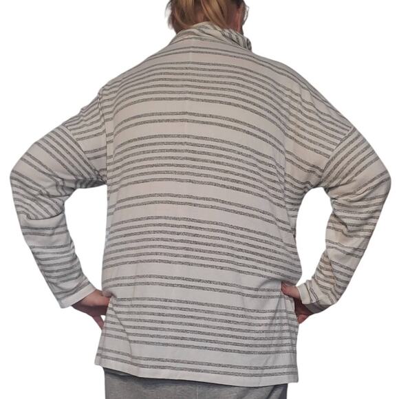 New Market and Spruce Stitch Fix Size 2X Striped Cowl Neck Knit Top Soft Stretch - Picture 3 of 8